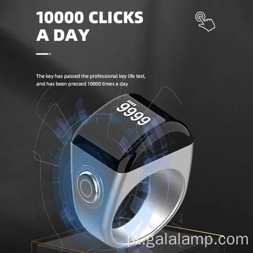 Anel de oração islâmico inteligente com contador OLED digital